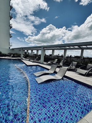 Room, 1 Bedroom, Balcony, City View | Pool | Outdoor pool