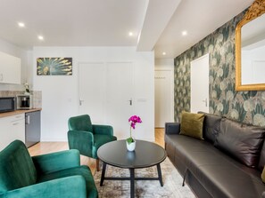 Appartement, vue ville | Coin séjour