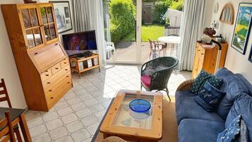 TV, DVD player, stereo