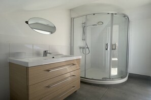 Shower, hair dryer
