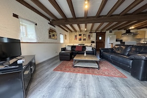 Fernseher, Kamin