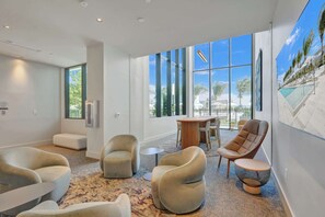 TV - Relax on the Balcony | Lux 1BR Condo in 72 Park (Miami Beach)