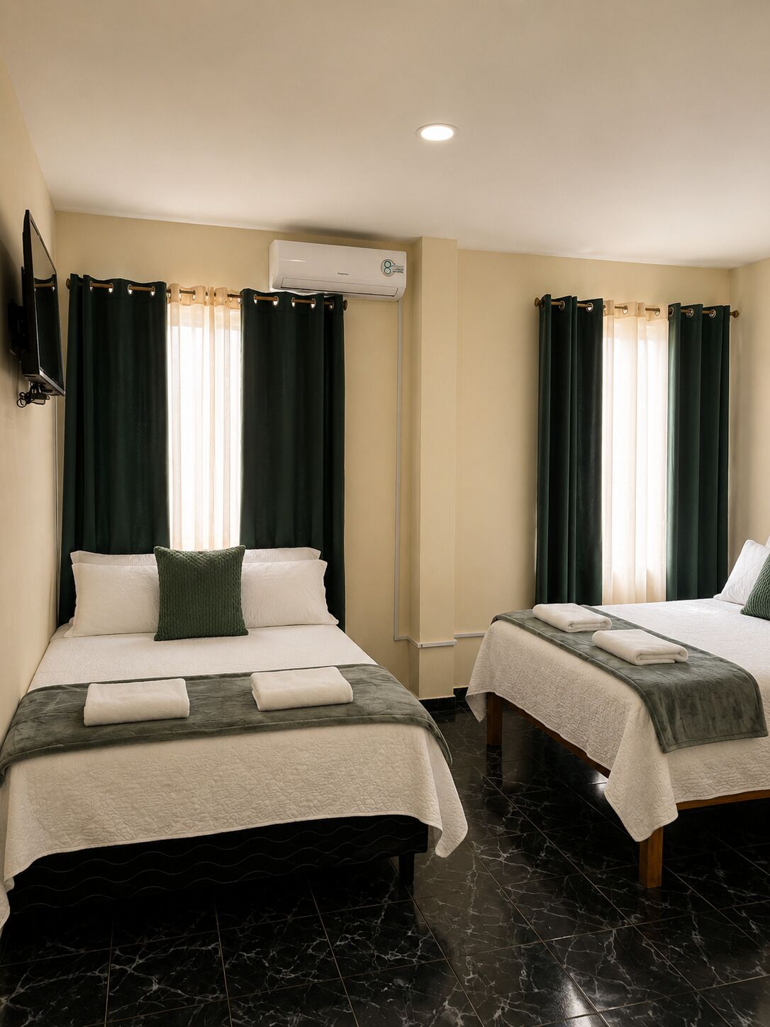 Twin Room, 2 Double Beds, Non Smoking | Free WiFi