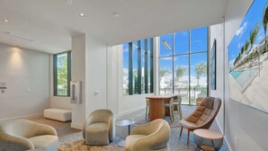 Living area - 20th Floor Luxe Escape | Pool, Gym & Beach Access (Miami Beach)