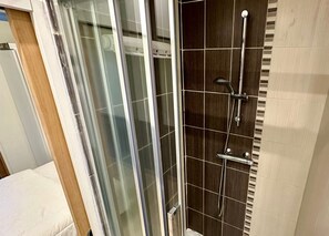Shower, hair dryer