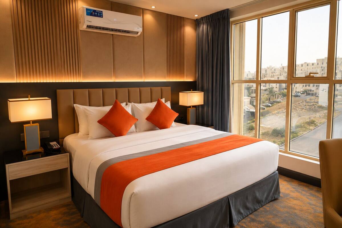 Junior Suite | Egyptian cotton sheets, premium bedding, pillow-top beds, minibar