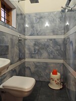 Executive Room | Bathroom | Shower, towels, soap, toilet paper