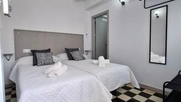 Desk, laptop workspace, free WiFi