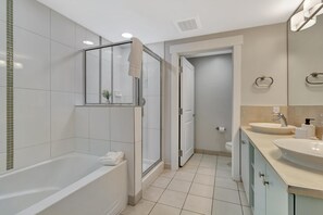 Hair dryer, towels
