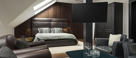 Suite júnior | Caixa forta a l'habitació i cortines opaques
