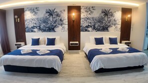 Kamar Twin Keluarga, Beberapa Tempat Tidur, Bebas Asap Rokok, Pembersihan Kamar | Brankas, kedap suara, dan Wi-Fi gratis