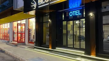 Majoituspaikan julkisivu