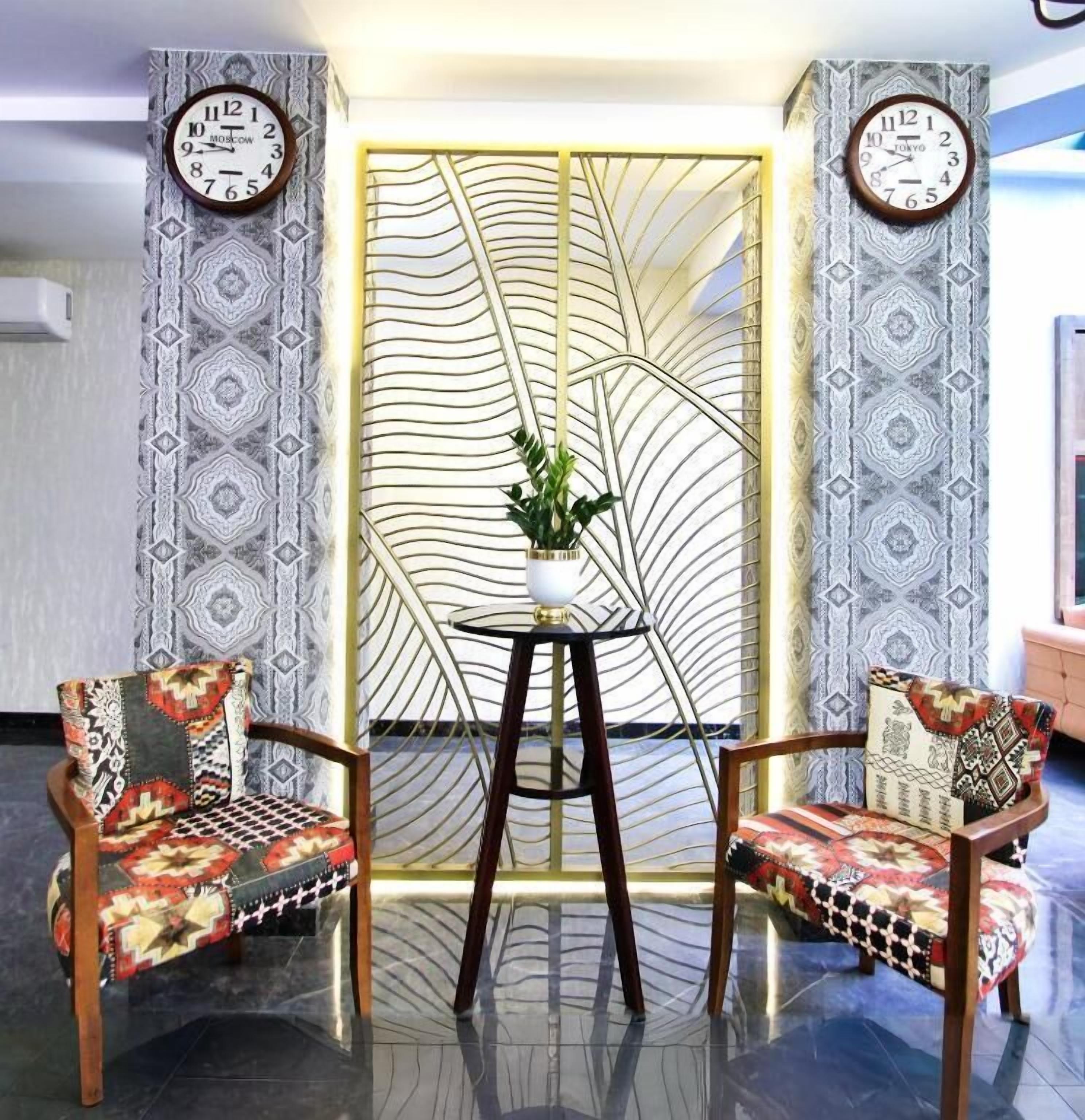 Sitteområde i lobbyen