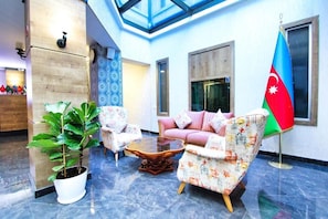 Sitteområde i lobbyen