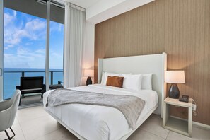 1 bedroom, desk, iron/ironing board, travel crib