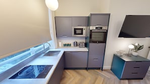 Microwave, oven, stovetop, dishwasher