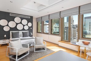Executive appartement, balkon, uitzicht op de stad | Gratis wifi