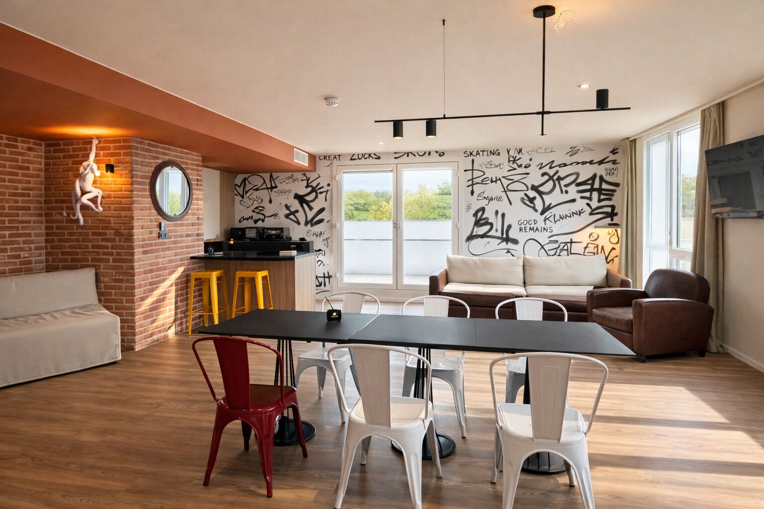 Departamento, 1 cama King size y sofá cama | Ropa de cama de alta calidad, minibar y escritorio 