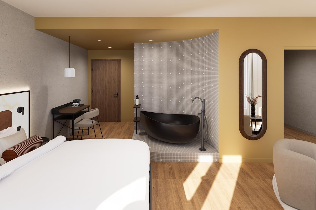 Junior Suite, 1 King Bed with Sofa bed | Premium bedding, minibar, desk, laptop workspace