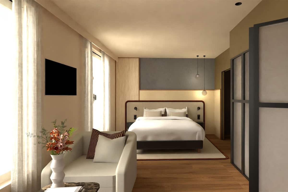 Junior Suite, Multiple Beds | Premium bedding, minibar, desk, laptop workspace
