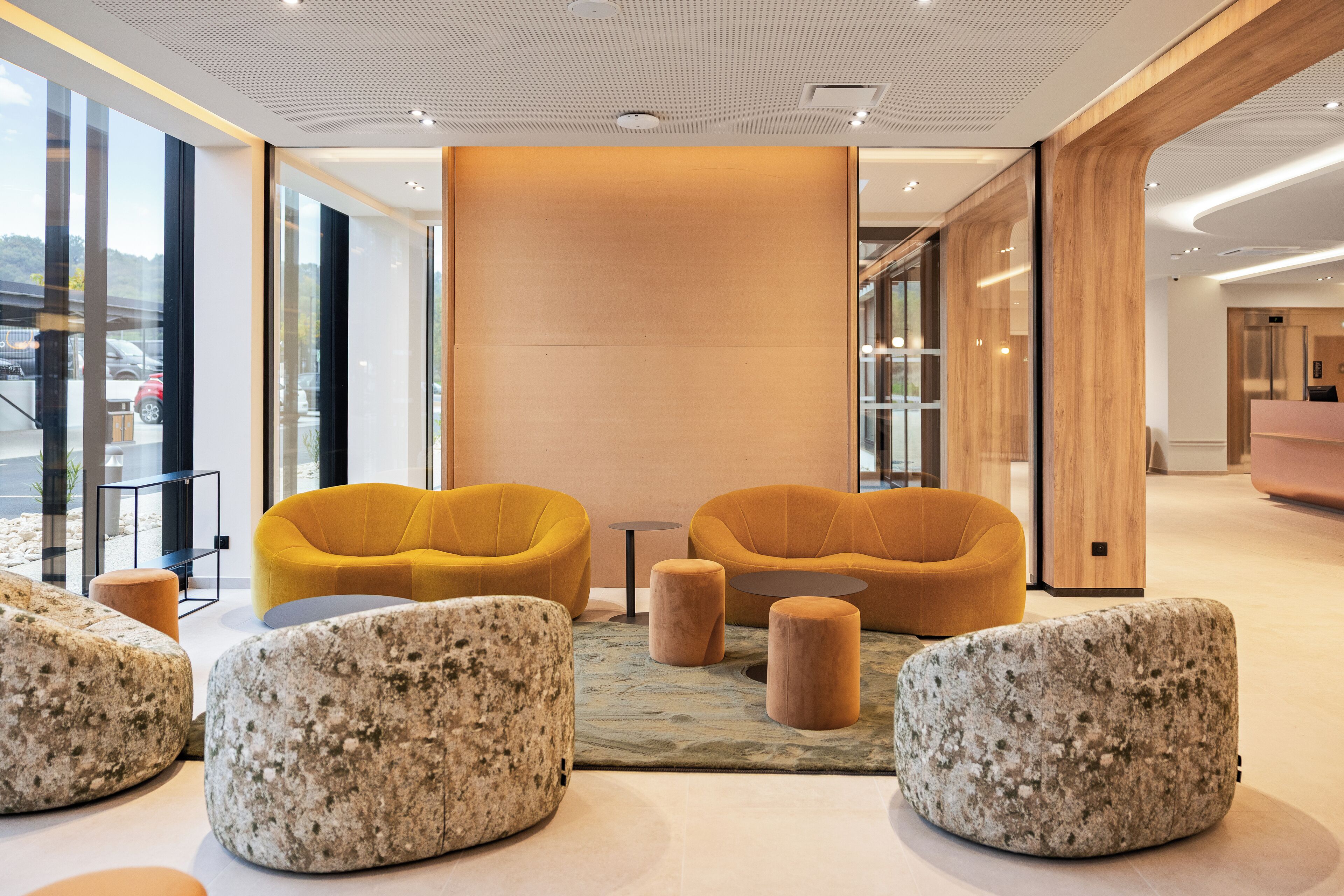 Sala de estar en el lobby