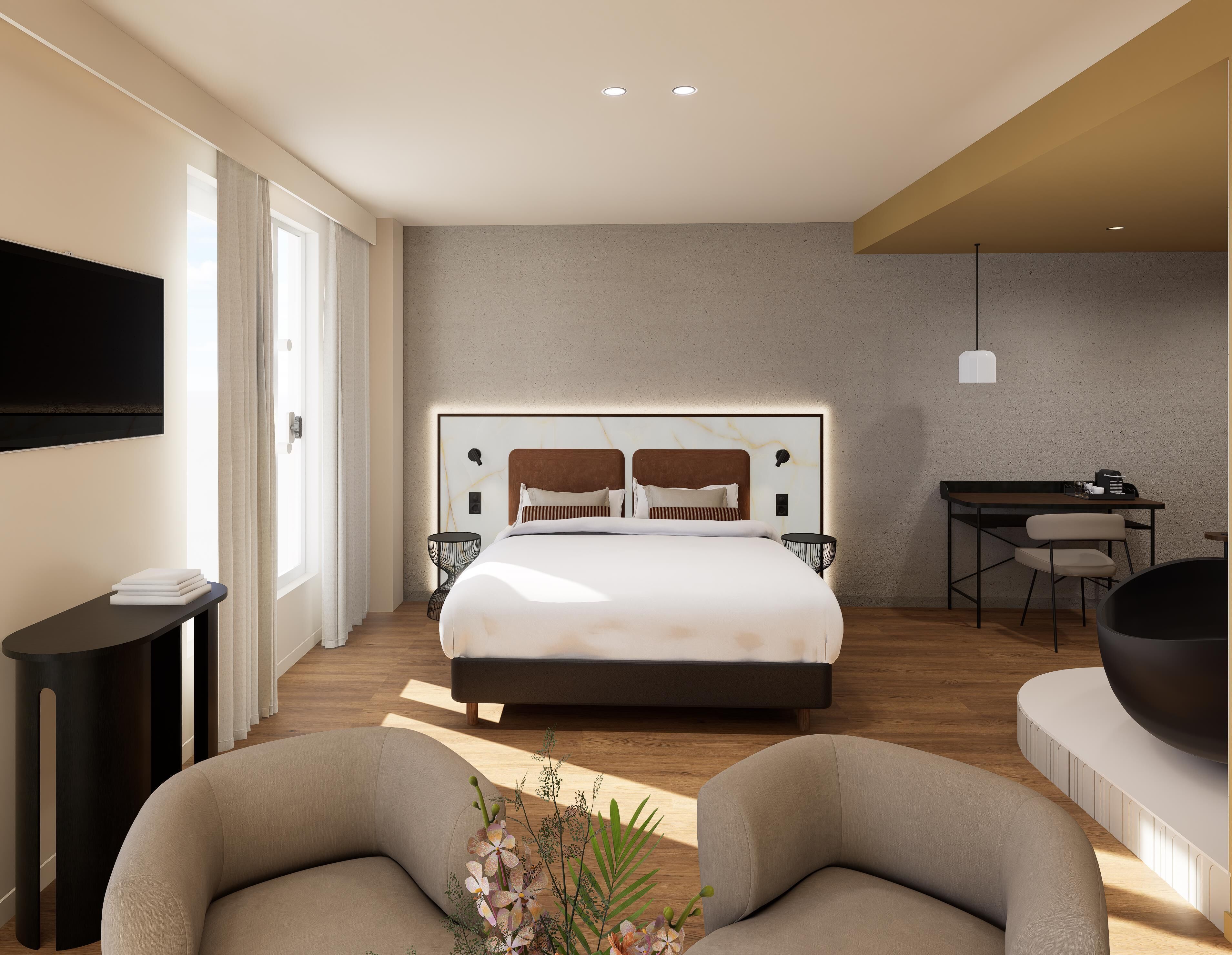 Junior-Suite, 1 King-Bett und Schlafsofa