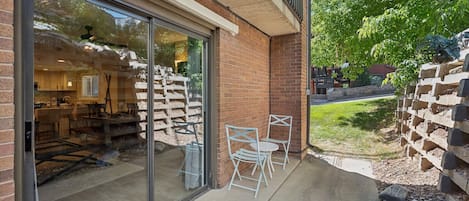 Private quiet patio for you to enjoy