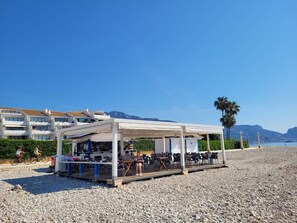 On the beach