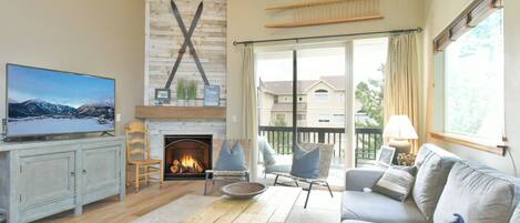 TV connectée, cheminée