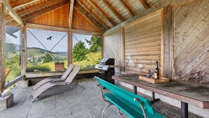屋外ダイニングエリア
