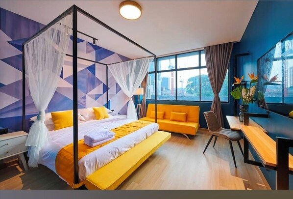 Habitación Deluxe | Escritorio, espacio para trabajar con laptop y wifi gratis 