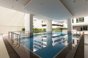 Apartment, 2 Bedrooms, Accessible, Patio | Pool | Outdoor pool - Elegant 2BR Apartment in Upscale Fort BGC Fast Wifi (Taguig)