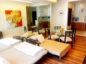 Apartment, 2 Bedrooms, Accessible, Patio | Dining - Elegant 2BR Apartment in Upscale Fort BGC Fast Wifi (Taguig)