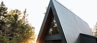 The Sugar Shack, a cozy A-Frame cabin located outside Sussex, New Brunswick.