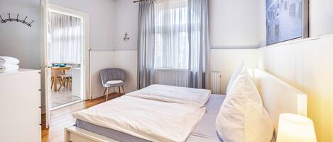 1 chambre, fer et planche Ă repasser, Wi-Fi, literie fournie