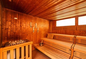 Sauna - Holiday Apartment 'Hella Wahnsinn' with Shared Pool, Balcony and Wi-Fi (Sankt Englmar)