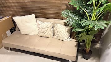 Cabin, 1 Bedroom, Smoking, Private Pool | Living area