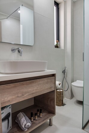 Shower, hair dryer, towels, soap - City mood house #1 (Kos)