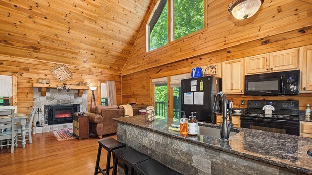 Private kitchen - *Gorgeous 3BD Cabin Near LAKE w/ Pool Access* (Sevierville)