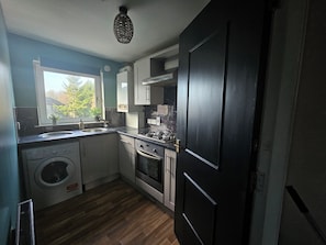 Fridge, oven, stovetop, toaster