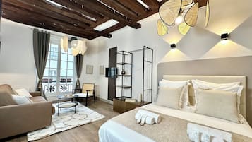 Deluxe-Studio, Blick auf den Innenhof | Ausblick vom Zimmer