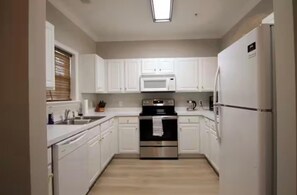 Microwave, oven, stovetop, dishwasher