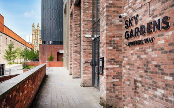 Apartment, 1 Bedroom, Balcony, City View | Exterior detail - Sky Duplex-balcony-roof Terrace-parking (Manchester)