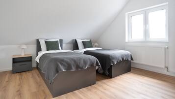 Premium-huoneisto, 1 makuuhuone | Ilmainen Wi-Fi, vuodevaatteet