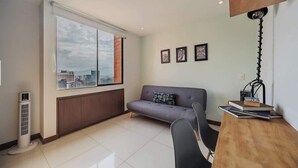 Unclassified image, 2 of 37, button - EP| Modern 2BR W/Workspace, Fast Internet, SmartTv (Medellín)
