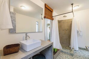 Shower, hair dryer
