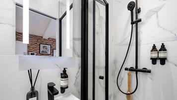 Shower, hair dryer