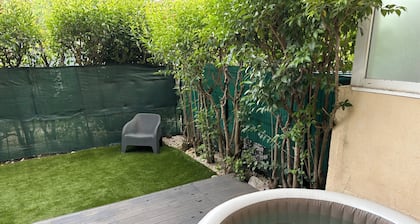 Appartement avec jardin et jacuzzi !