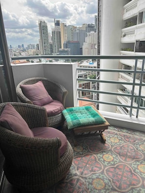 Apartment, 1 Schlafzimmer, Raucher, Balkon | Balkon