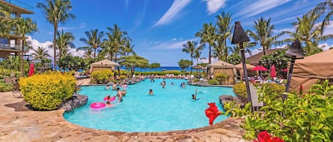 A heated pool